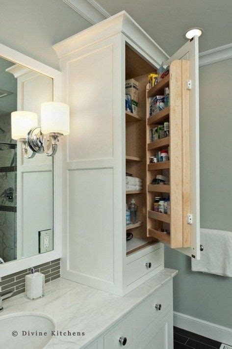 Small Bathroom Storage Cabinet Built Ins 48 Bathroom Linen Tower
