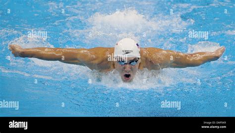 Michael Phelps Of Usa During The Mens 200m Butterfly Preliminary Heat At The 2011 Fina Swimming