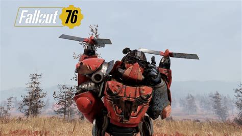 Fallout 76 Vertiguard Blood Eagle Power Armor Paint Showcase Youtube