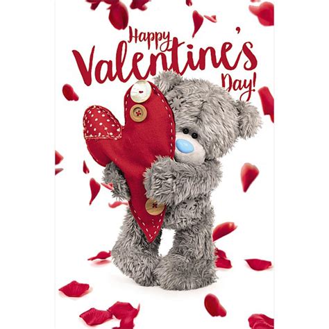 3d Holographic Tatty Teddy Heart Me To You Bear Valentines Day Card