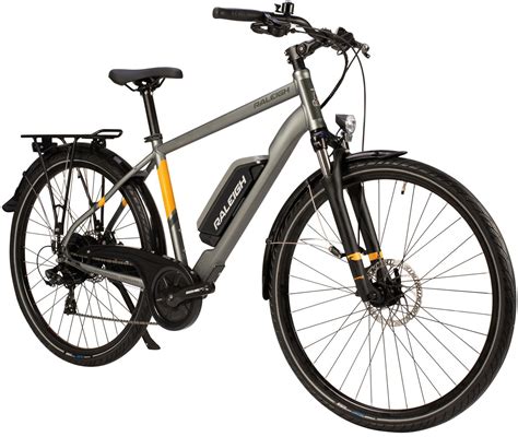 Raleigh Array Crossbar Hybrid Electric Bike 2020 Grey Yellow