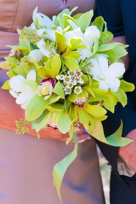 Artificial wedding bouquets & artificial flowers australia Green Cymbidium orchid bouquet | Wedding flowers, Wedding ...
