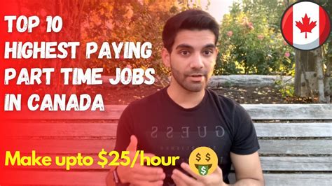Top 10 Highest Paying Part Time Jobs In Canada Earn Up To 25hour