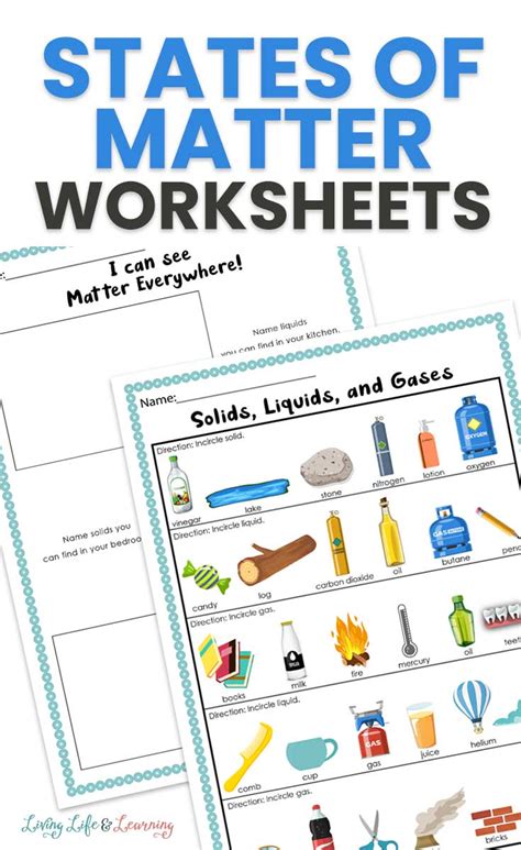 Free Printable States Of Matter Worksheets Worksheets For Kindergarten