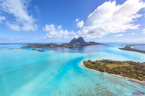 Aerial View Of The Island Of Bora Bora French Polynesia Royalty