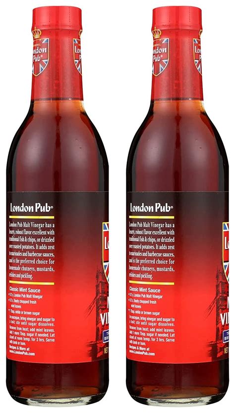 London Pub Malt Vinegar 127 Oz Pack Of 2 Premium Quality Condiment