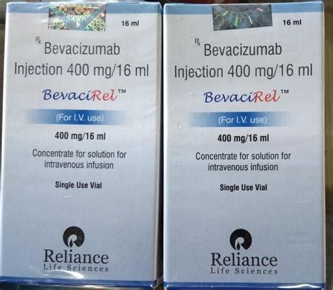 Bevacizumab 400mg Avastin Injection Packaging 16 Ml In 1 Bottle At Rs