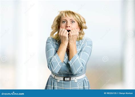 portrait of worried and shocked woman stock image image of despair headache 98326135