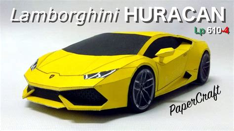 Lamborghini Huracan Papercraft Full Build Video Remake 115 Scale