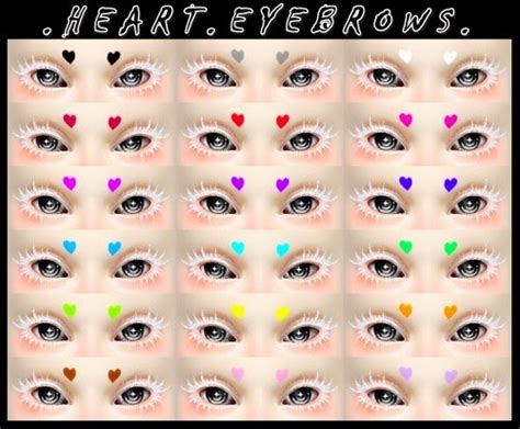 My Sims 4 Blog Heart Eyebrows By Decayclownsims