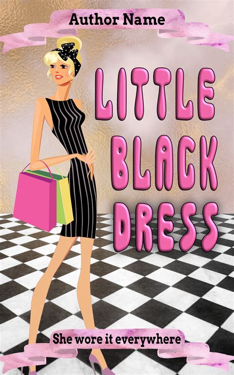 Little Black Dress Premade Book Cover Suzy Turner
