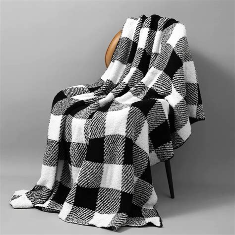 Buffalo Plaid Throw Blanket For Couch Sofa Bed Soft Cozy