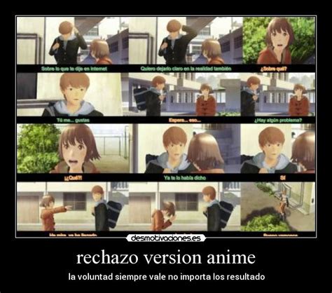 Rechazo Version Anime Desmotivaciones