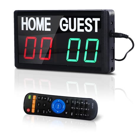 Suertree Digital Scoreboard With Remote Portable Electronic Scoreboard