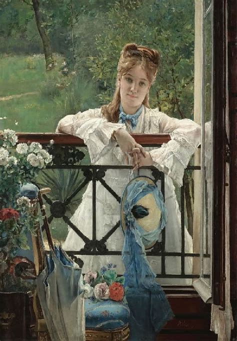 The Blue Ribbon Painting Alfred Stevens Oil Paintings