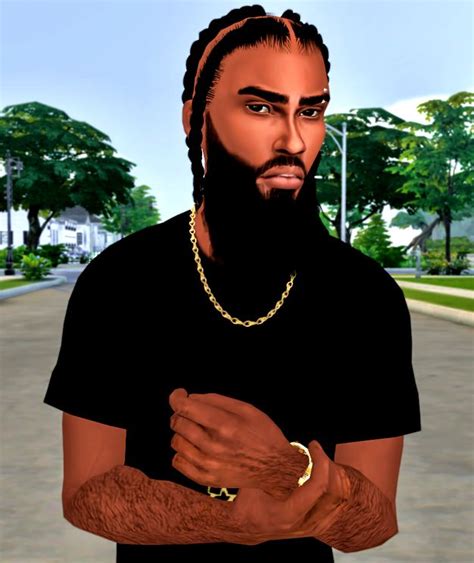 Ebonix Man Down Sims Hair Sims 4 Hair Male Sims 4 Black Hair