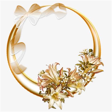 Gold Box Album Frames Flower Graphic Design Flower Frame