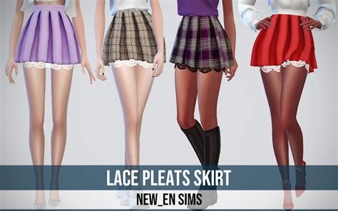 Newens Lace Pleated Skirt Sweet Sims 4 Finds