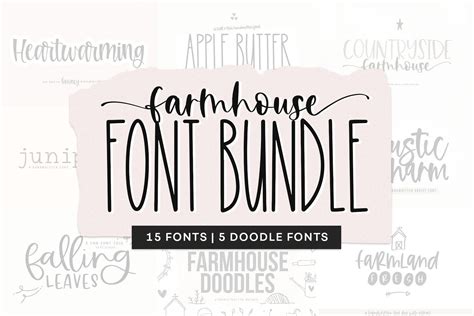 Farmhouse Font Bundle Fonts For Crafters Cricut Fonts Etsy In 2020