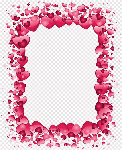 Right Border Of Heart Valentines Day Valentines Day Pink Heart