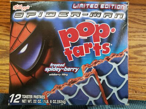 Spider Man Pop Tarts Frosted Spider Berry Wildberry Filling Do Not