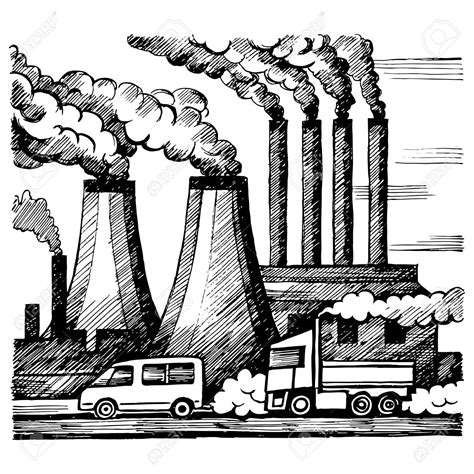 Factory Pollution Drawing At Getdrawings Free Download