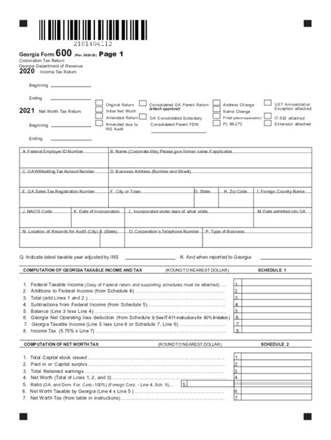 Ga 600 Instructions 2020 2024 Form Fill Out And Sign Printable Pdf