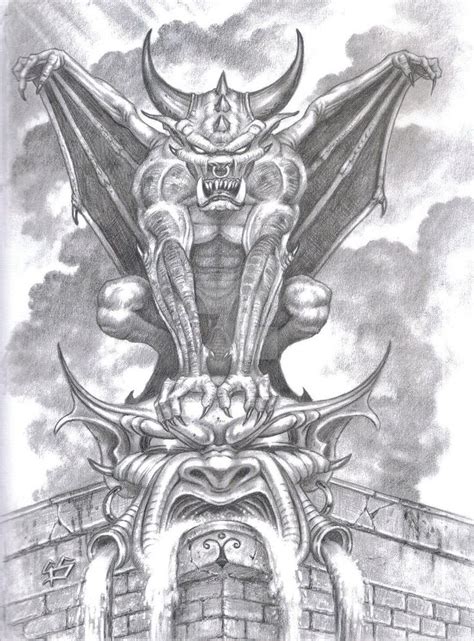 Gargoyle Gargoyle Tattoo Gargoyle Drawing Gargoyles Art