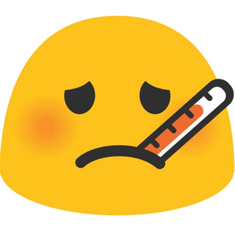 🤒 Face With Thermometer Emoji Thermometer Face Emoji