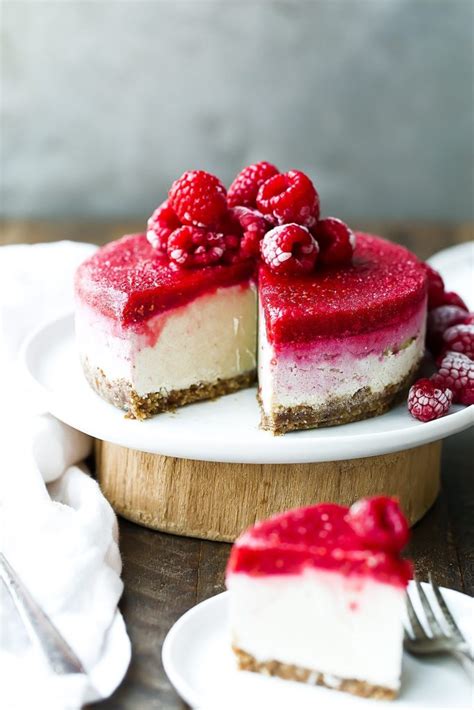 Easy Vegan Raspberry Cheesecake Food And Drink