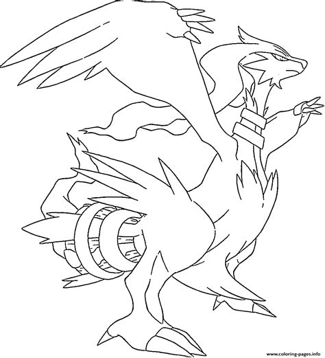 Zekrom Coloring Pages Coloring Home
