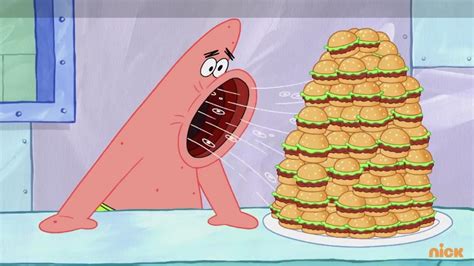 Patrick Eating Burgers Spongebob Blank Template Imgflip