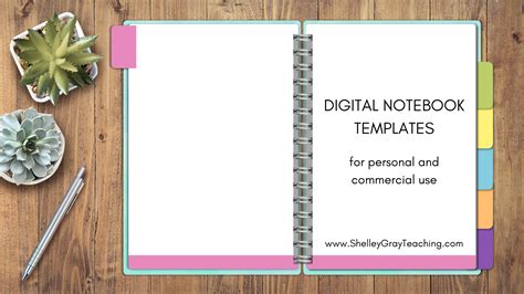 Digital Notebook Template Free Printable Templates