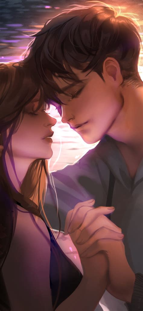 1242x2688 Resolution Anime Romantic Couple 2019 Iphone Xs Max Wallpaper Wallpapers Den