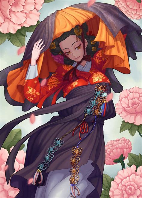Hanbok Illustration Game Character Design Character Concept Character