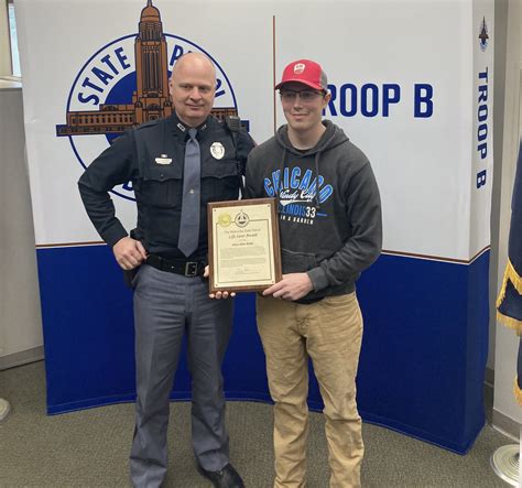 Nebraska Life Saver Award Presented By State Patrol Kscj 1360