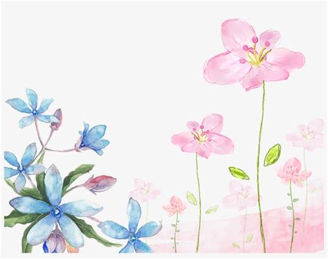 This Graphics Is Hand Painted Watercolor Flowers Decorative