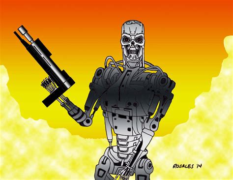 The Terminator T 800 Updated By Artspillgalaxy On Deviantart