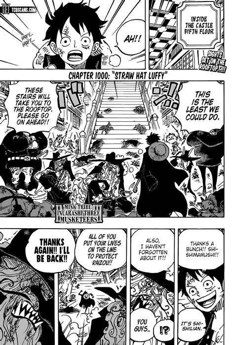 One Piece Chapter 1000 Tcb Scans