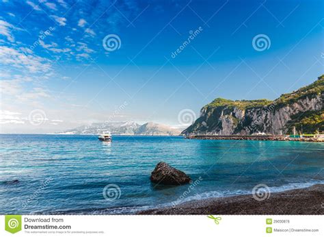 Seascape Shot On The Island Of Capri Stock Photo Image