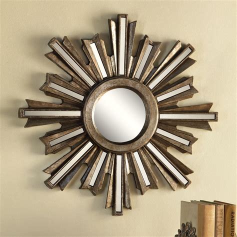 Gold Deco Sunburst Wall Mirror