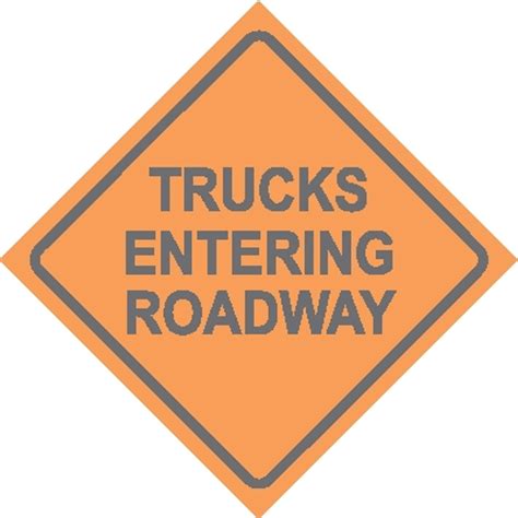 Trucks Entering Roadway 24x24 Sierra Safety