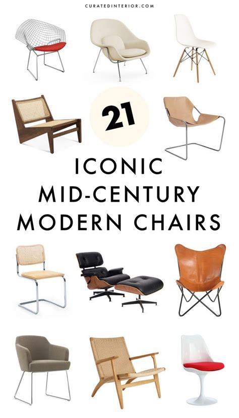 21 Iconic Mid Century Modern Chair Designs Chair Design Modern Mid