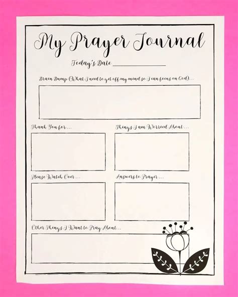 Free Prayer Calendar And Printable Prayer Journal Pdf Pack Leap Of