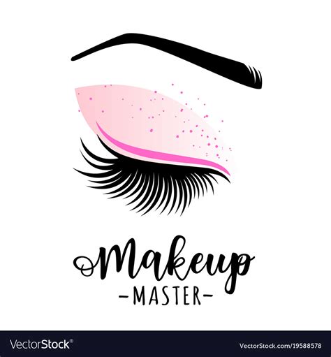 Makeup Master Logo Royalty Free Vector Image Vectorstock