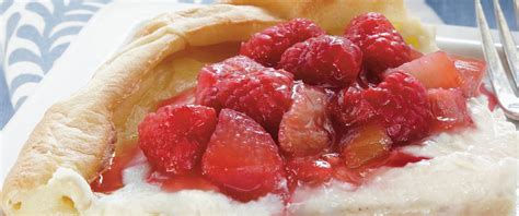 Raspberry Rhubarb Dutch Baby Pancake Recipe From Betty Crocker