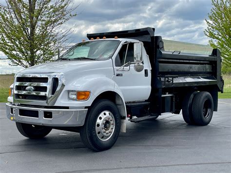 Used 2007 Ford F750 Super Duty Dump Truck Cat Diesel Automatic