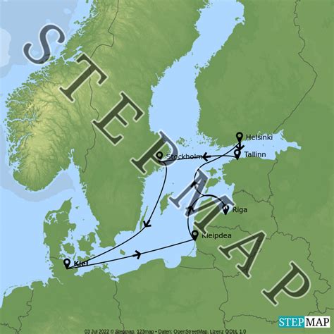 Stepmap Ostseekreuzfahrt 2022 Landkarte Für Welt