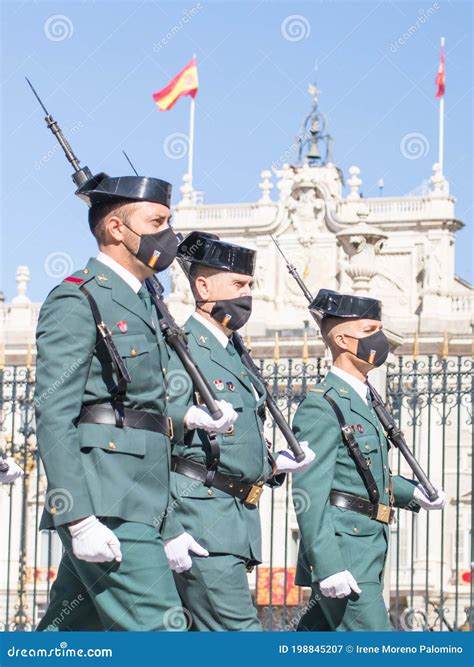 Parade Of The Different Corps Of The Spanish Armyduring Display Of