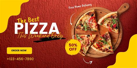 Pizza Banner Window Cling Templates Editable Printable Pizza Banners